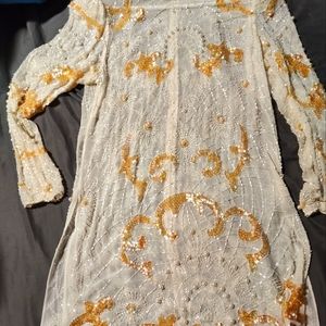 Vintage beaded tunic (m)